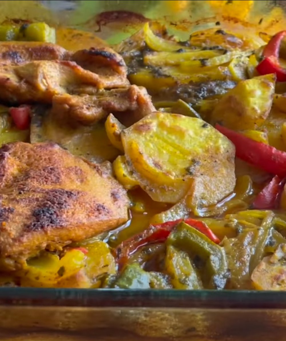 Boneless Chicken Thighs and Potatoes