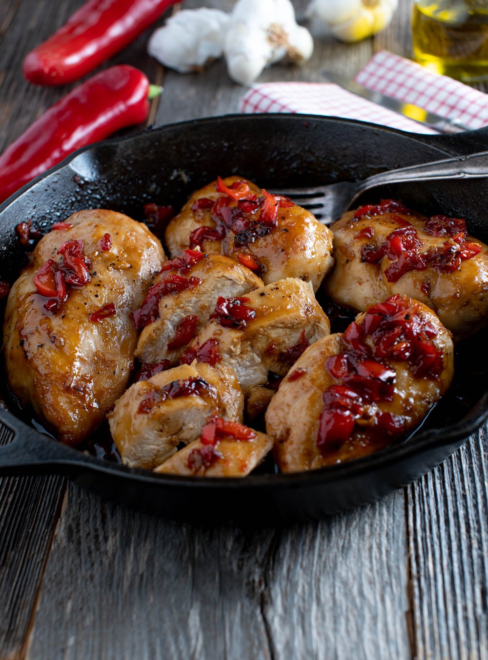 Glazed Honey Garlic Chicken