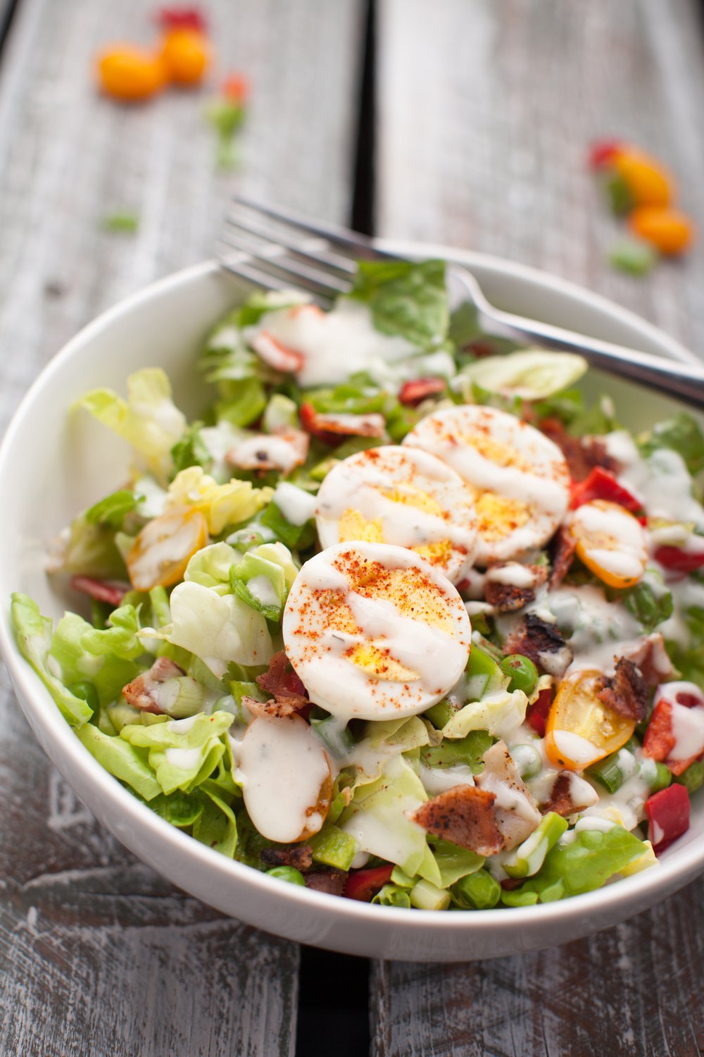 Summer Egg &amp; Greens Salad