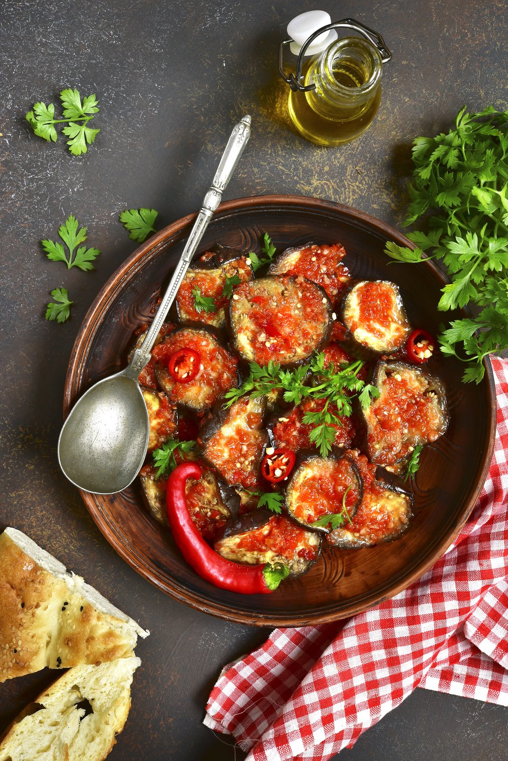 Traditional Italian Pickled Eggplant