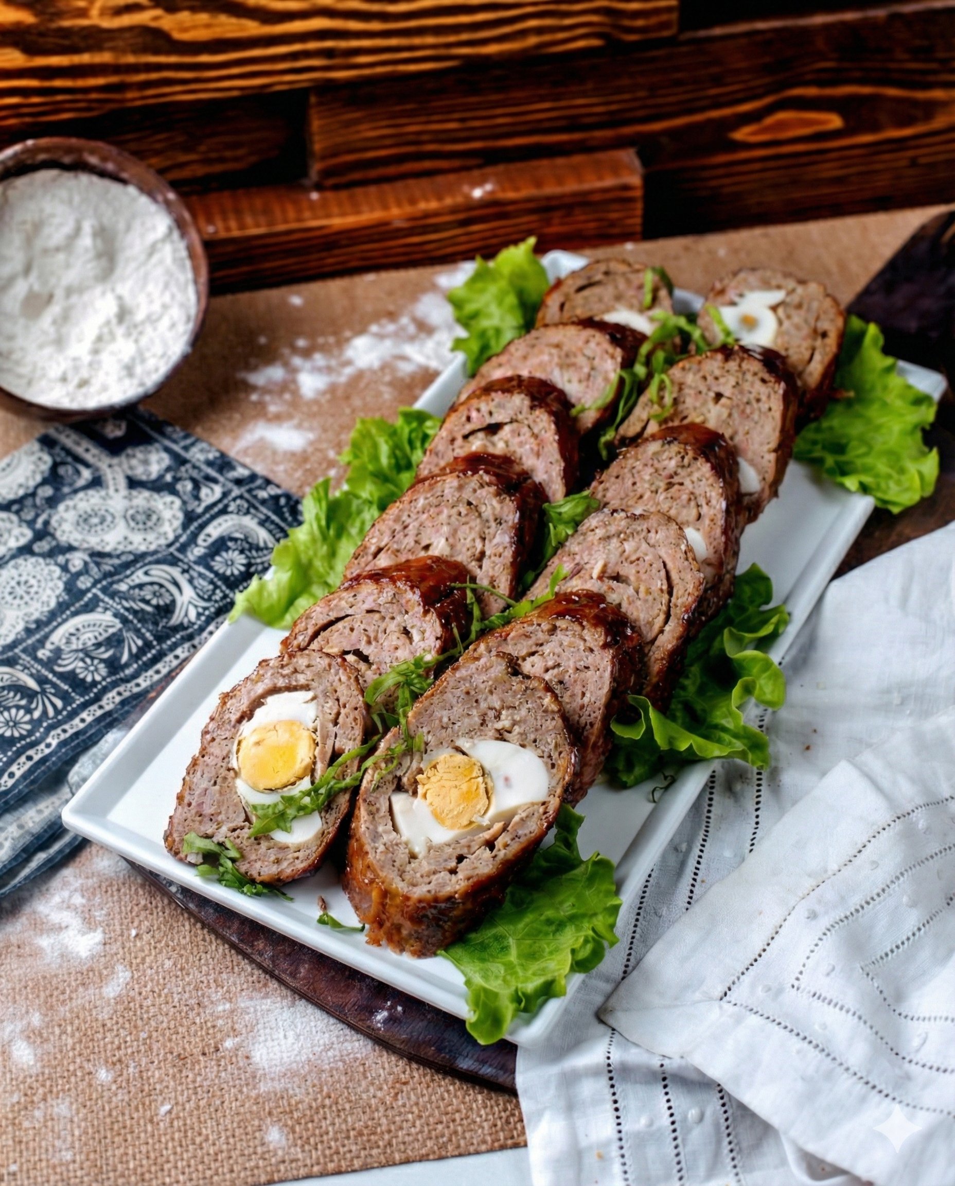 Egg-Stuffed Meatloaf
