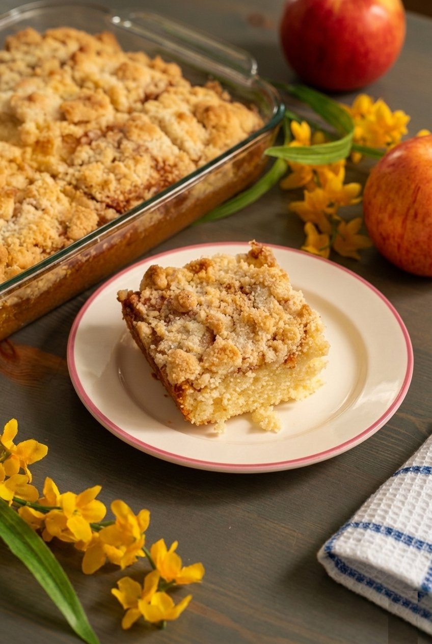 Streuselkuchen German Crumb Apple Cake