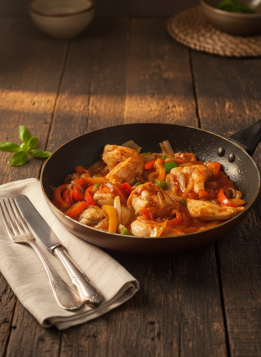 Baked Cauliflower and Chicken Stew