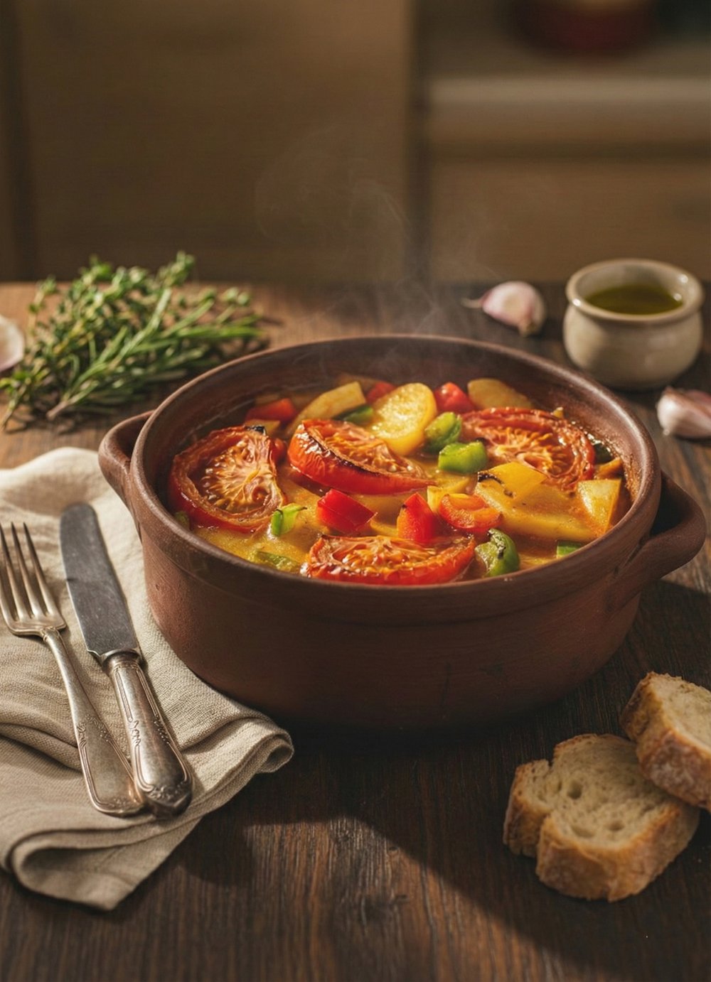 Oven Baked Tagine Potatoes