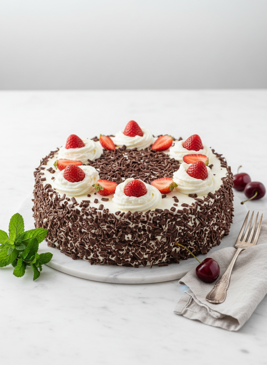 Classic Strawberry Cream Cake